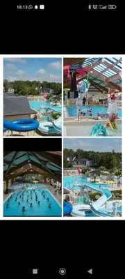 Piscine de l'établissement Mobilhome tout confort domaine de kerlann ou située à proximité