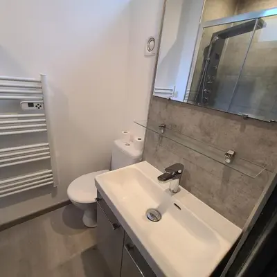 Salle de bains dans l'établissement Appartement BREST avec TV dans la chambre et le salon