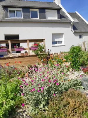 Jardin de l'établissement Kastell-Mor 2 chambres au calme vue jardin - proche Roscoff