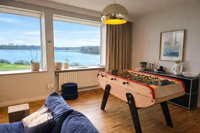 Plan de l'établissement magnifique villa vue mer avec piscine