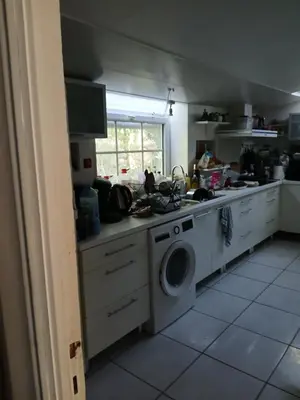 Cuisine ou kitchenette dans l'établissement suite nature huelgoat