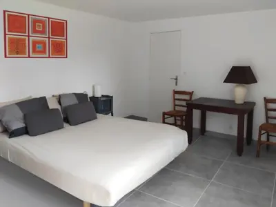 Un ou plusieurs lits dans un hébergement de l'établissement Maison près du Port d'Argenton, Pointe Finistère