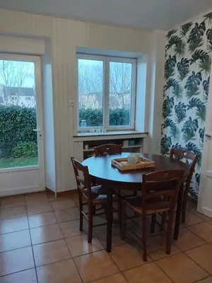 Coin salon dans l'établissement Maison près du Port d'Argenton, Pointe Finistère