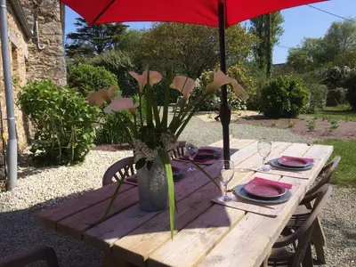 Jardin de l'établissement Maison bretonne proche mer