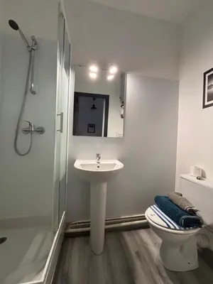 Salle de bains dans l'établissement studio centre ville