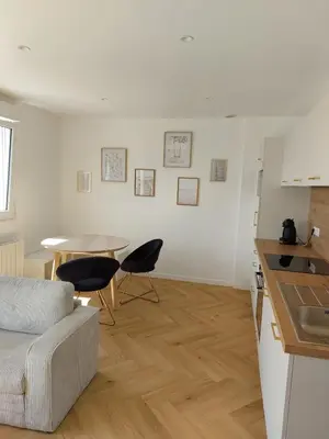 Cuisine ou kitchenette dans l'établissement Menez Bleuenn - Jolie Maison proche plages