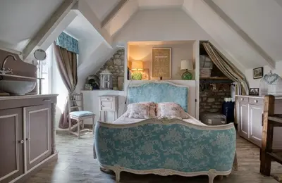 Un ou plusieurs lits dans un hébergement de l'établissement La Petite Chaumière - Charming cottage Pays Bigouden
