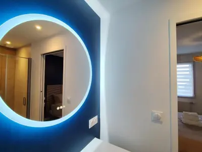 Salle de bains dans l'établissement Spacieuse et élégante familiale à 400m de la mer