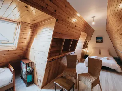 Un ou plusieurs lits dans un hébergement de l'établissement Charming Holiday Home in Porspoder