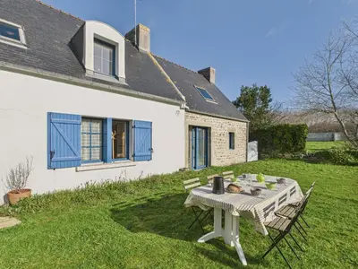 Jardin de l'établissement Gîte 6 personnes avec jardin proche plage