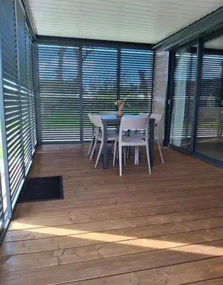 Balcon ou terrasse dans l'établissement Chalet