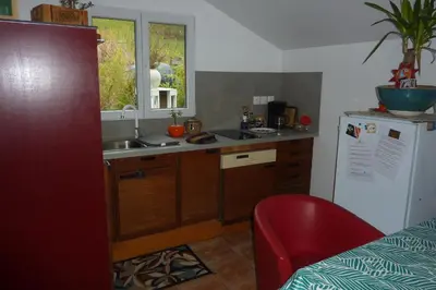 Cuisine ou kitchenette dans l'établissement Gite D'étape de roslaye