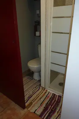 Salle de bains dans l'établissement Gite D'étape de roslaye