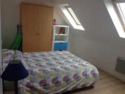 Un ou plusieurs lits dans un hébergement de l'établissement Mon petit coin de paradis, Île de Batz