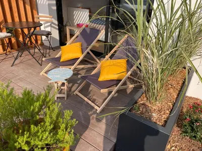 Plan de l'établissement Logement 4 personnes bord de mer