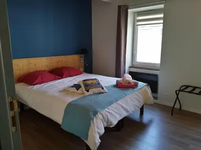 Un ou plusieurs lits dans un hébergement de l'établissement Charming vacation home with private pool, close to shops and sea