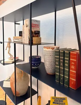 Bibliothèque dans l'appartement