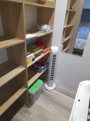 Un ou plusieurs lits superposés dans un hébergement de l'établissement Mobil Home 40 m2 3 chambres