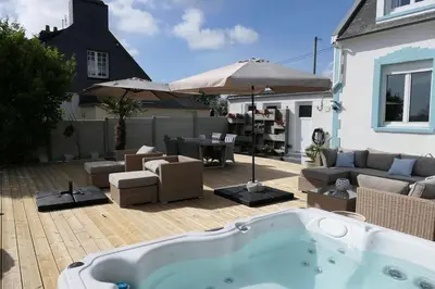 Coin salon dans l'établissement La Maison d'Adonis sea view