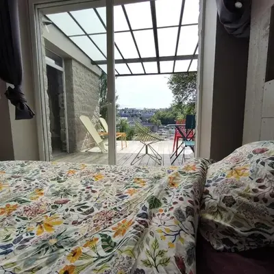 Appartement vue sur le port avec sauna