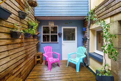 Balcon ou terrasse dans l'établissement Ti kouign amann - Proche du Port
