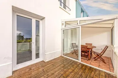 Balcon ou terrasse dans l'établissement Maison Charme, Jardin, Brest