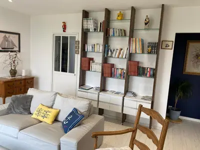 Coin salon dans l'établissement La maison de Moguériec