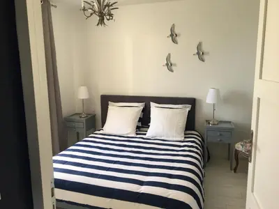 Un ou plusieurs lits dans un hébergement de l'établissement La maison de Moguériec