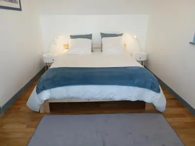 Un ou plusieurs lits dans un hébergement de l'établissement La maison de Moguériec