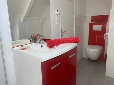 Salle de bains dans l'établissement Au calme en campagne à moins de 10 min de la plage