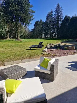 Jardin de l'établissement Gîte de kerscoff