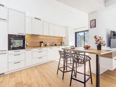 Cuisine ou kitchenette dans l'établissement Holiday Home Ty Béthanie by Interhome