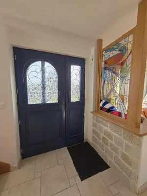 Plan de l'établissement Maison bretonne face a la plage de la Greve Blanche