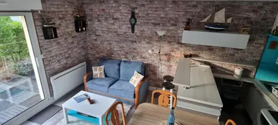 Cuisine ou kitchenette dans l'établissement Maisonnette T3 TY DRENEC