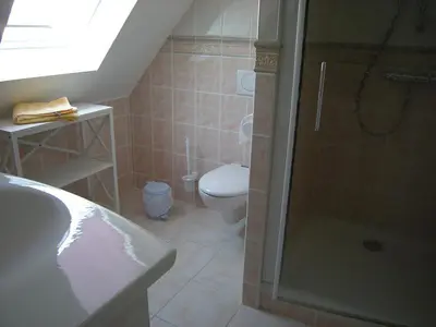 Salle de bains dans l'établissement Le Cocon Breton