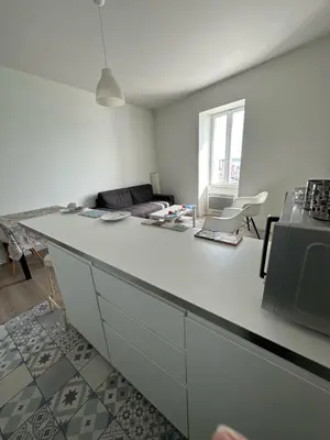 Coin salon dans l'établissement Appartement Design III - Port du Rosmeur - Parking Privé - Douarnenez