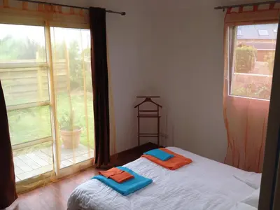 Un ou plusieurs lits dans un hébergement de l'établissement gîte ty coat an traezh