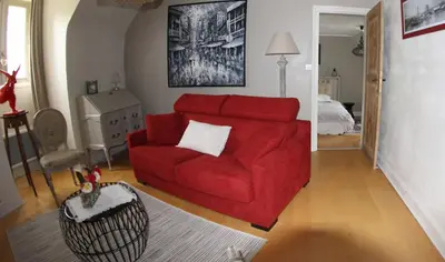 Coin salon dans l'établissement La maison de l'Odet