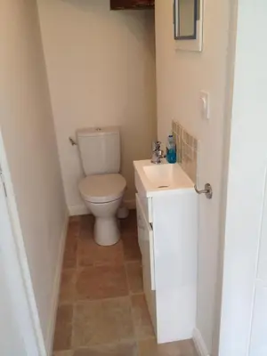 Salle de bains dans l'établissement Ploumilliau House