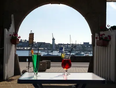 Boissons dans l'établissement Logis Hotel Bellevue