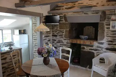 Cuisine ou kitchenette dans l'établissement Auberge de Keringar