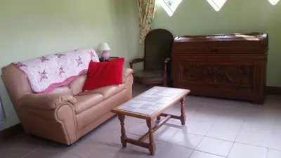 Coin salon dans l'établissement maison kerivarch G
