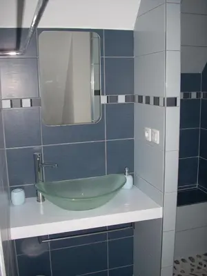 Salle de bains dans l'établissement Gite entre Terre et Mer
