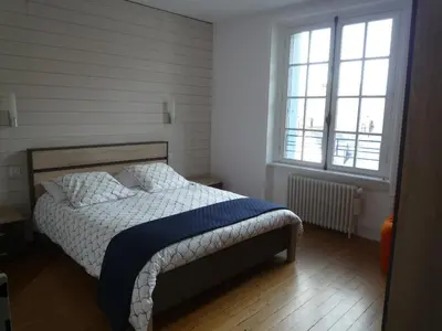 Un ou plusieurs lits dans un hébergement de l'établissement Appartement Hypercentre Quimper