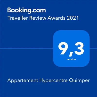 Certificat, récompense, panneau ou autre document affiché dans l'établissement Appartement Hypercentre Quimper