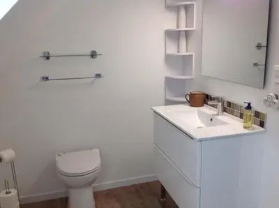 Salle de bains dans l'établissement Brittany Vacation Rental