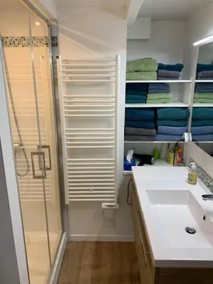Salle de bains dans l'établissement Brittany Vacation Rental