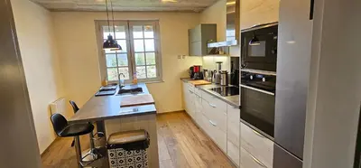 Cuisine ou kitchenette dans l'établissement Chez Renée et Raynal B&B
