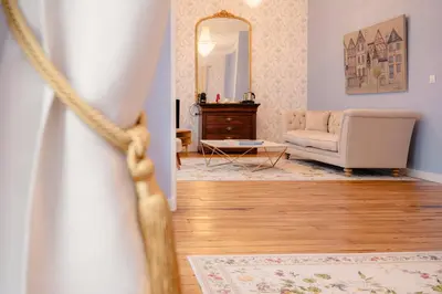 Coin salon dans l'établissement Grand Hôtel de l'Europe - Morlaix Centre