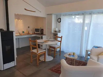 Cuisine ou kitchenette dans l'établissement Balade Océane
